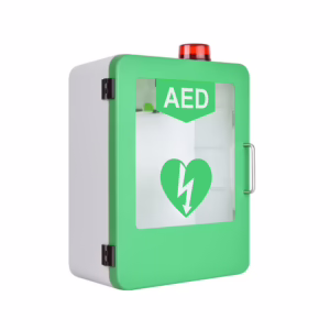 AED Polycarbonate Unlocked Indoor Cabinet with Strobe Light Alarm